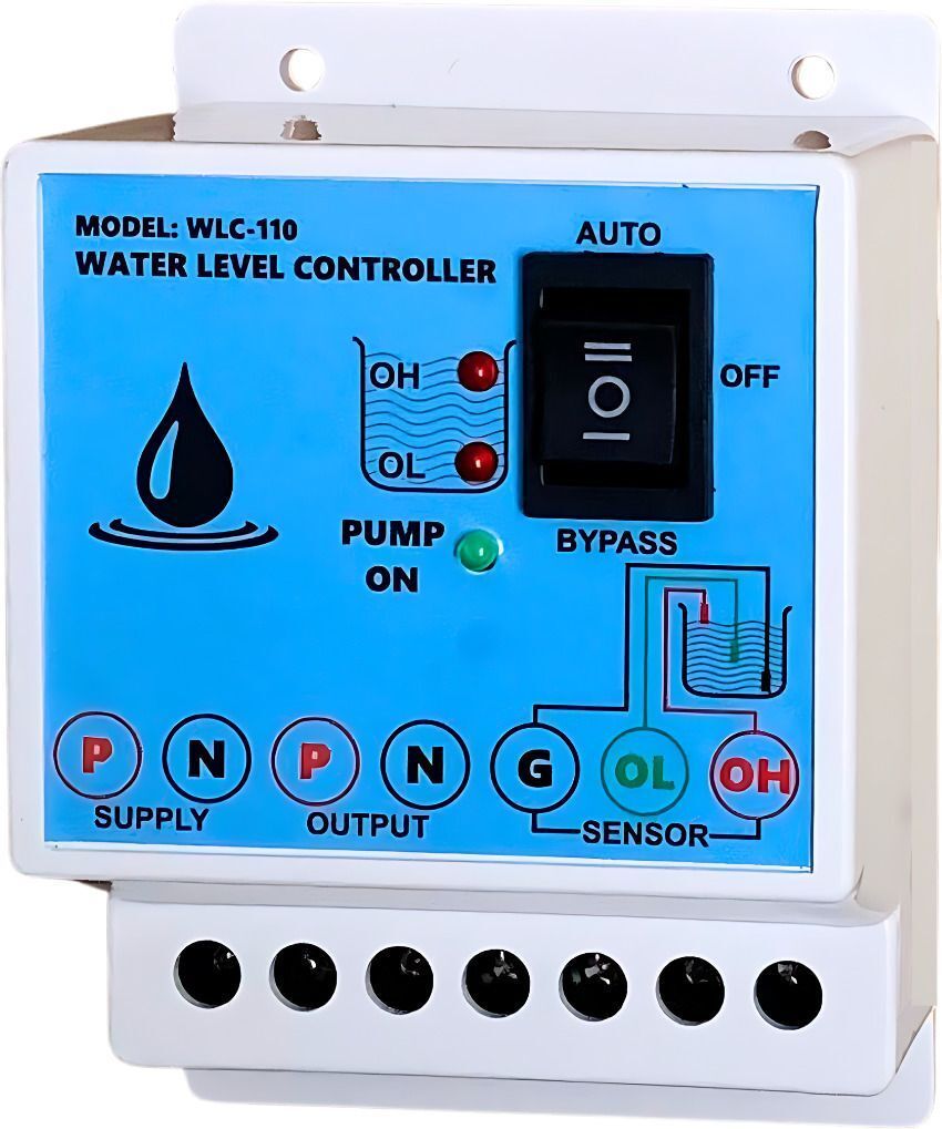 MICROTAIL Fully Automatic Water Level Pump Switch and Indicator with 3 Wired Sensors Wired Sensor Security System