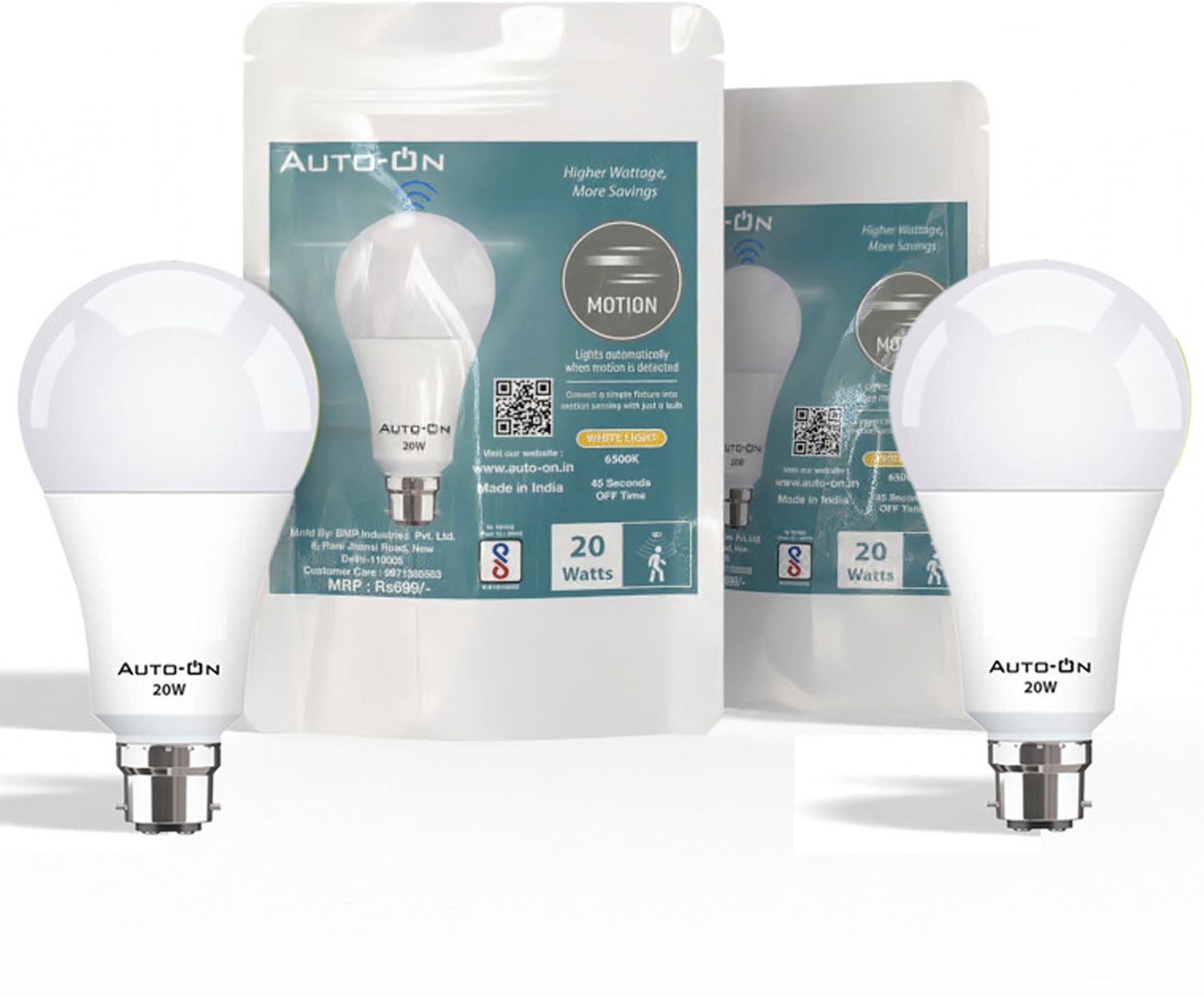 auto-on Motion Sensor LED Bulb (20W) Smart Bulb-picture-18