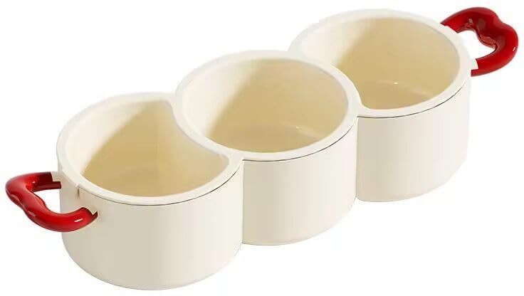 m j aravarte Triple Divided Serving Tray, Tray Serving Set-picture-24