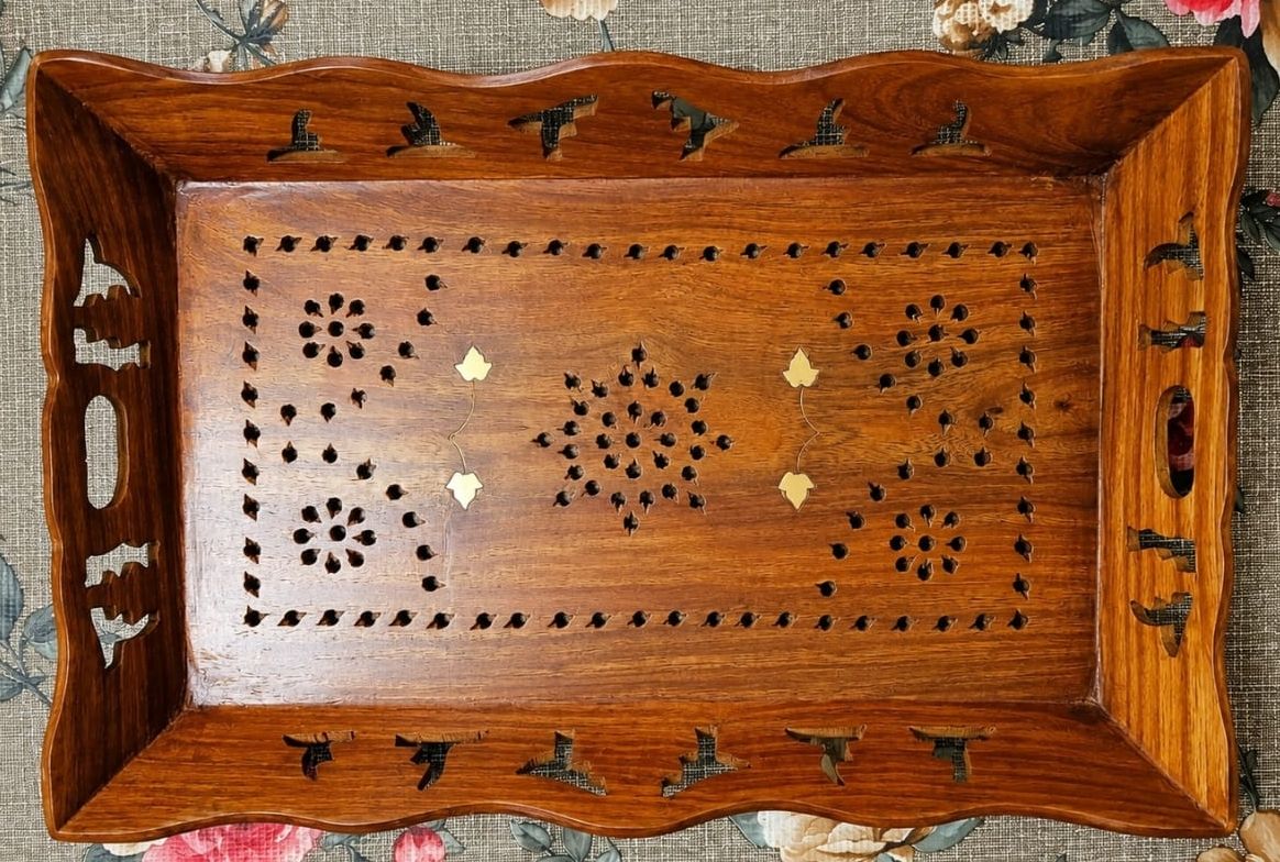 mahizone Wooden Serving Tray Tray Serving Set-picture-15