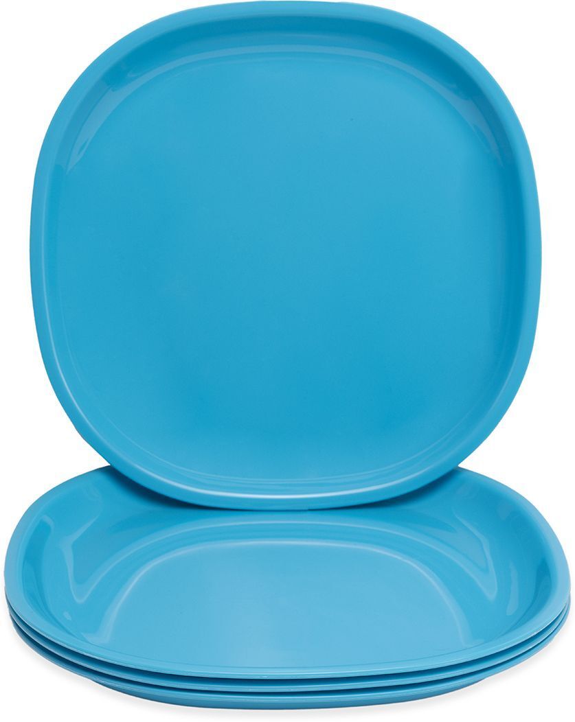 gepenterprises Sky Blue Lightweight Daily Use Dining & Gifting 11 Inch Square Dinner Plate-picture-26