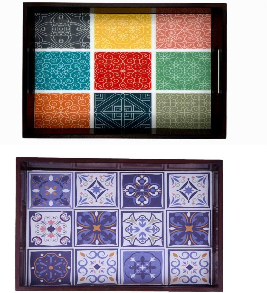 angira handicrafts Tray Serving Set-picture-26