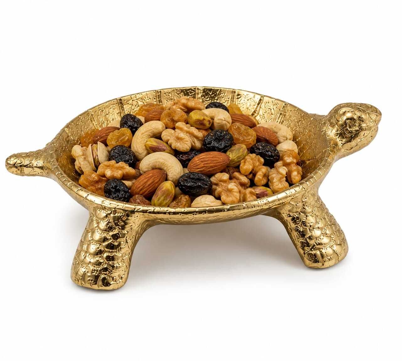 TURTLE DECORATIVE DRY FRUIT SERVING PLATTER Chip & Dip Tray Serving Set-image-46