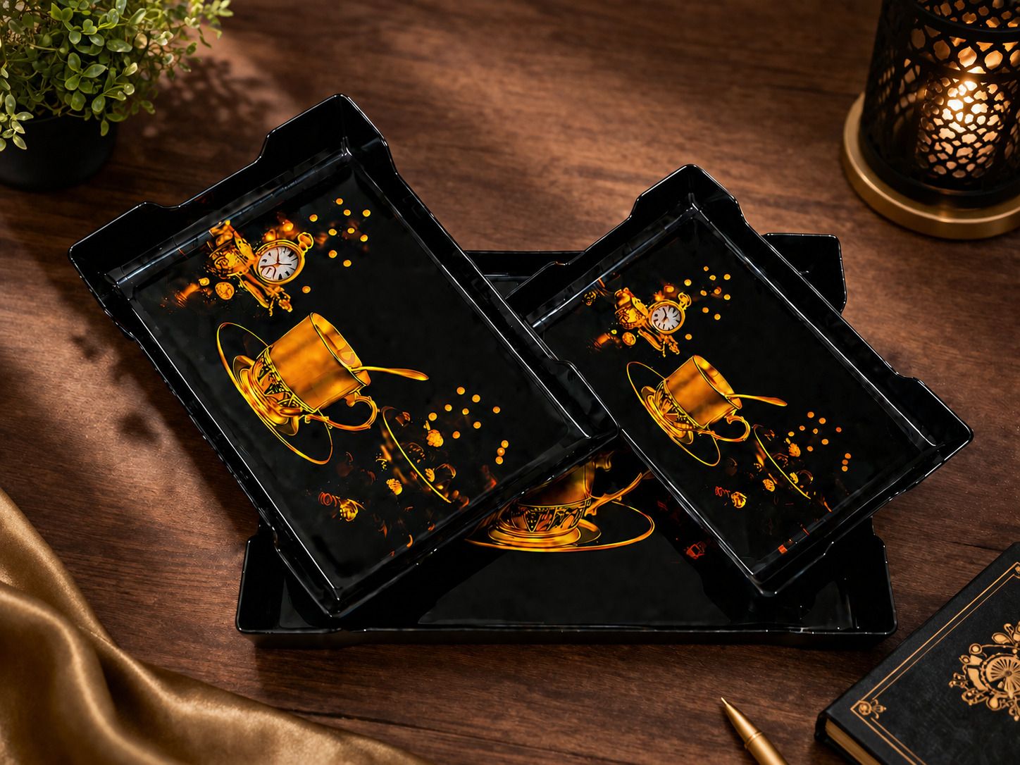 urbanplast Stylish Snack Serving Tray Tray Serving Set-picture-21