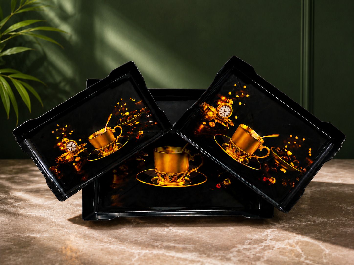 urbanplast Elite Rectangle Tray Set Tray Serving Set-picture-42