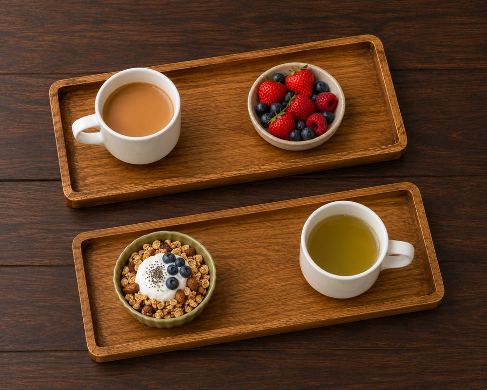 abuzarhandi Wooden Serving Tray Set of 2 – Premium Natural Wood Snack & Tea Tray Tray Serving Set-picture-16