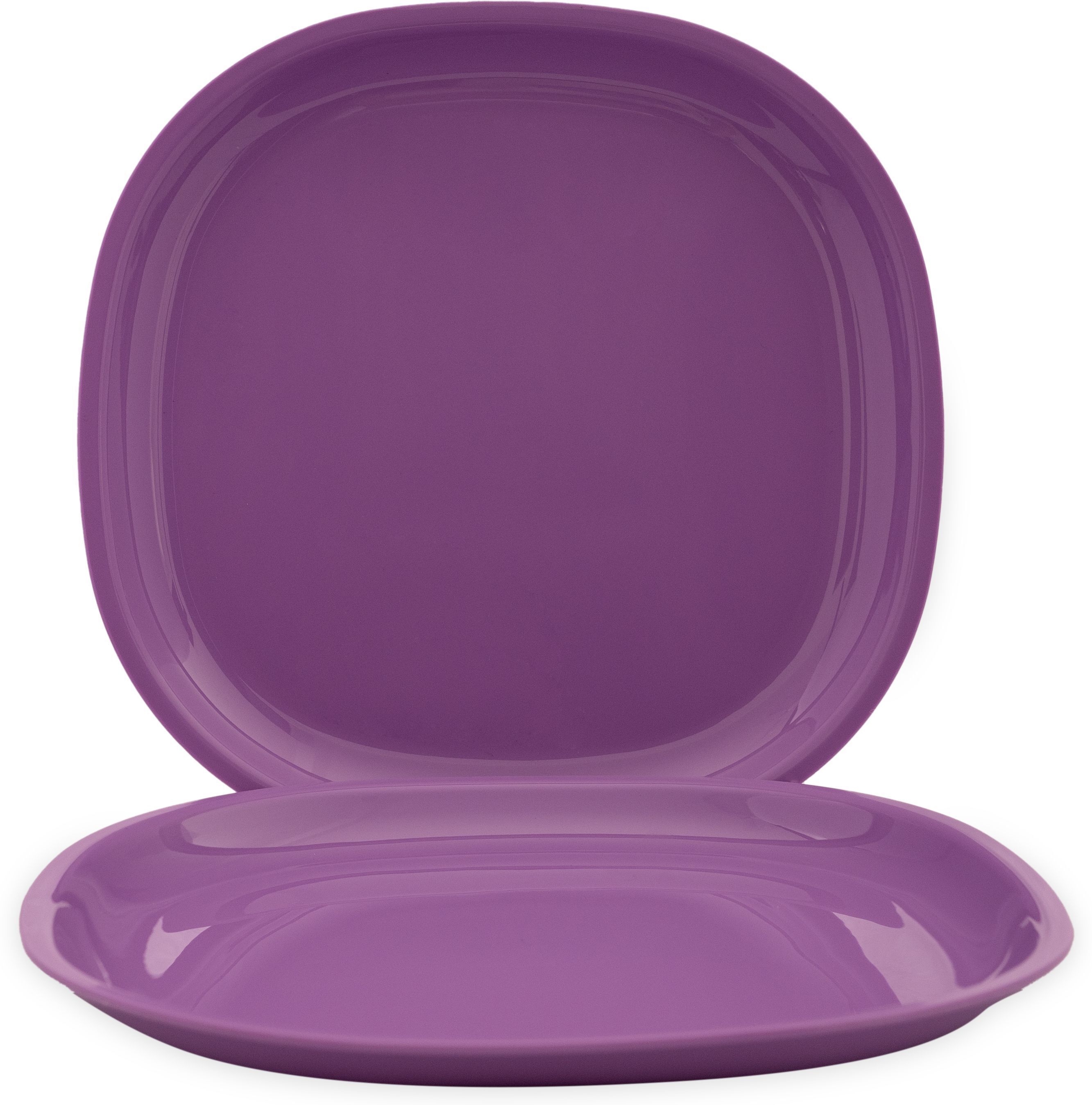 GULAAB' Plastic Plate ORANG -Set Of 06 | Safe Snack Small Meals Quarter Plate-image-37