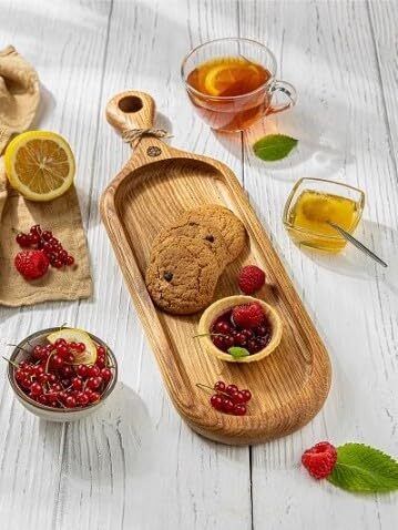 orename Artisan Grain Fruit and Tart Server Tray Serving Set-picture-2