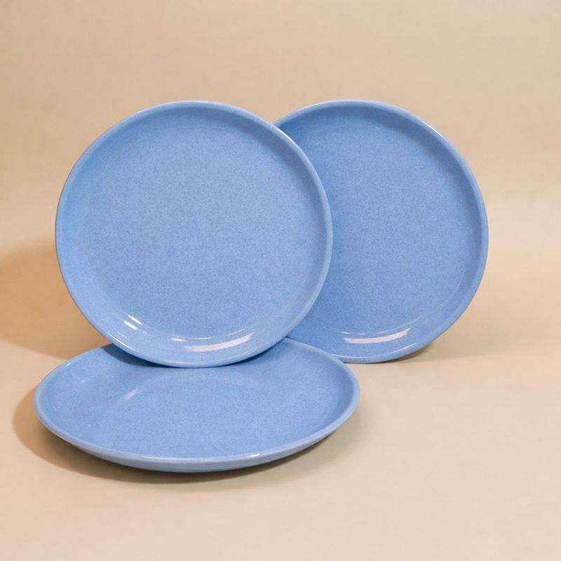 Blue Stone Finish Round Elegant & Durable Tableware for Daily Use Dinner Plate-image-1
