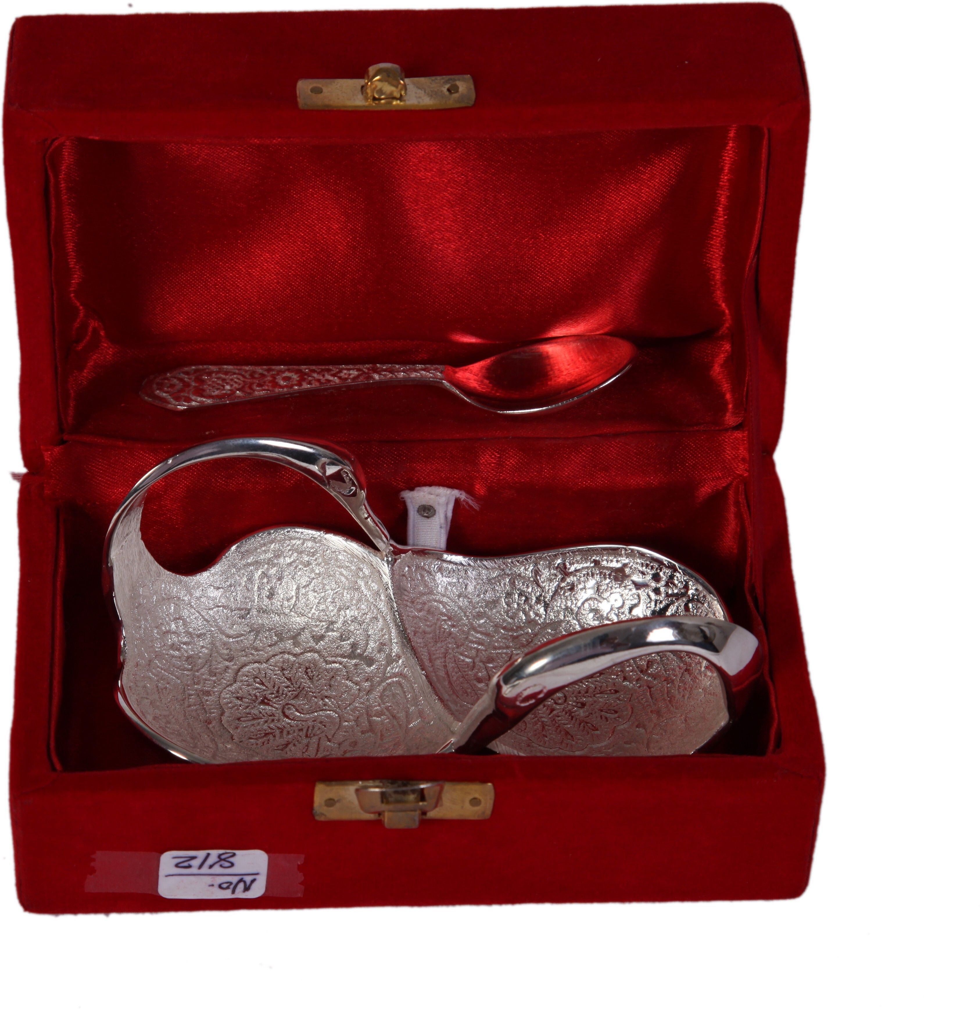 German Silver Bowl, Spoon Serving Set-image-8