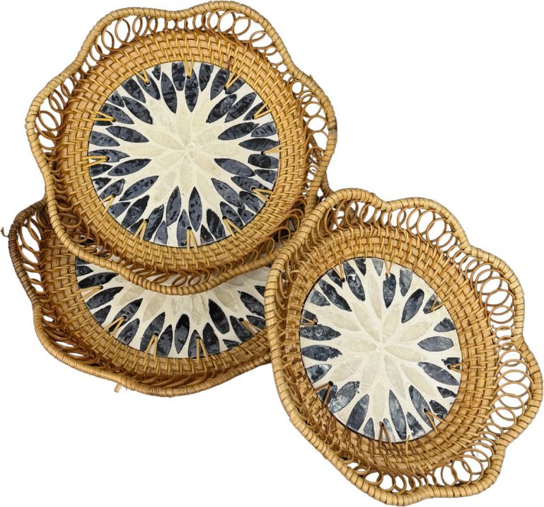 dorata decor Bowl, Fries Basket, Tray Serving Set-picture-44