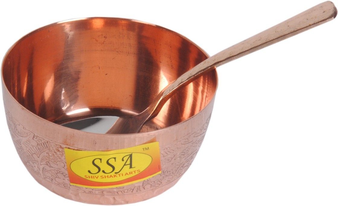 shivshakti arts Bowl With Spoon Homeware each::Set Of 1 Bowl Spoon Serving Set-picture-24