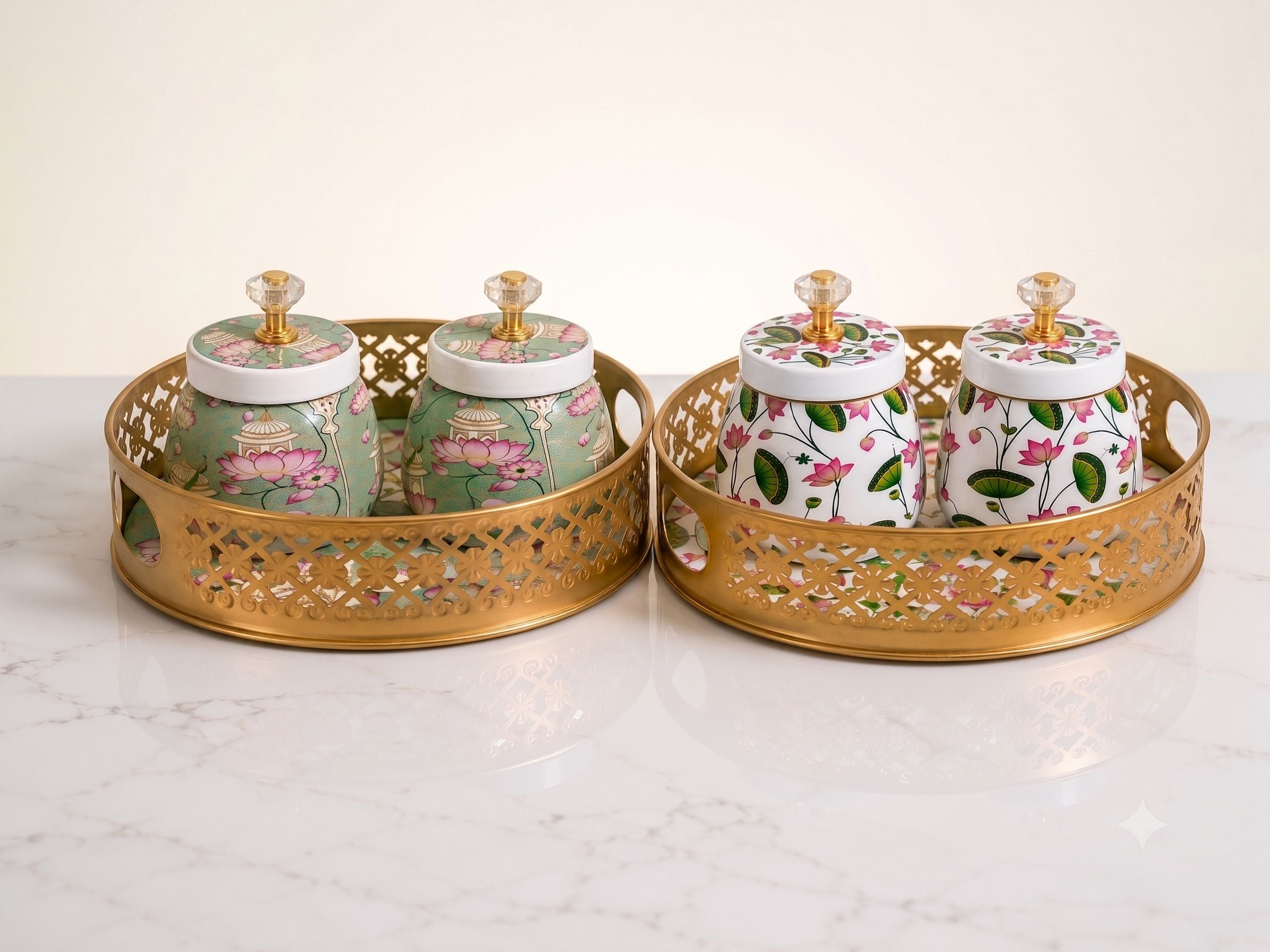 luxury decor craft LDC-LJTS-GF-COMBO-006 Tray, Container Serving Set-picture-25