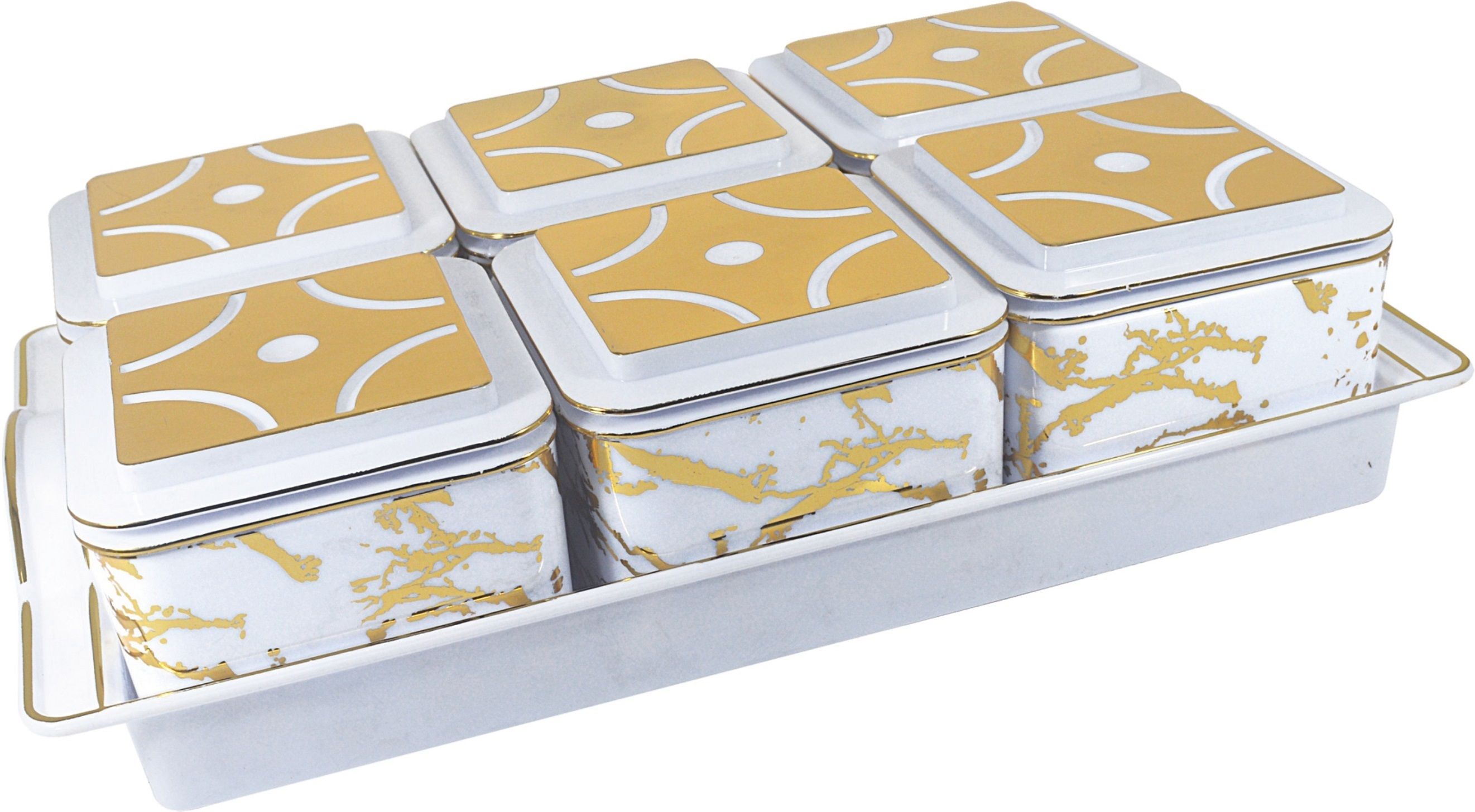 sunlife - Marriot-6 Multipurpose Set - Eye-Catching Gift Box for Every Occasion Bowl, Tray Serving Set-picture-10