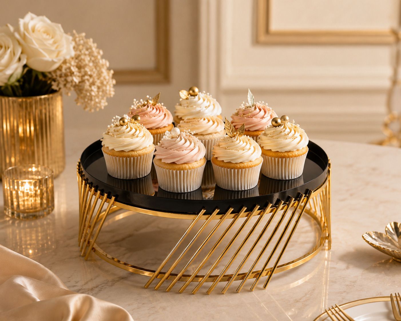 Grand Royale Premium Celebration Cake Stand Tray Serving Set-image-30
