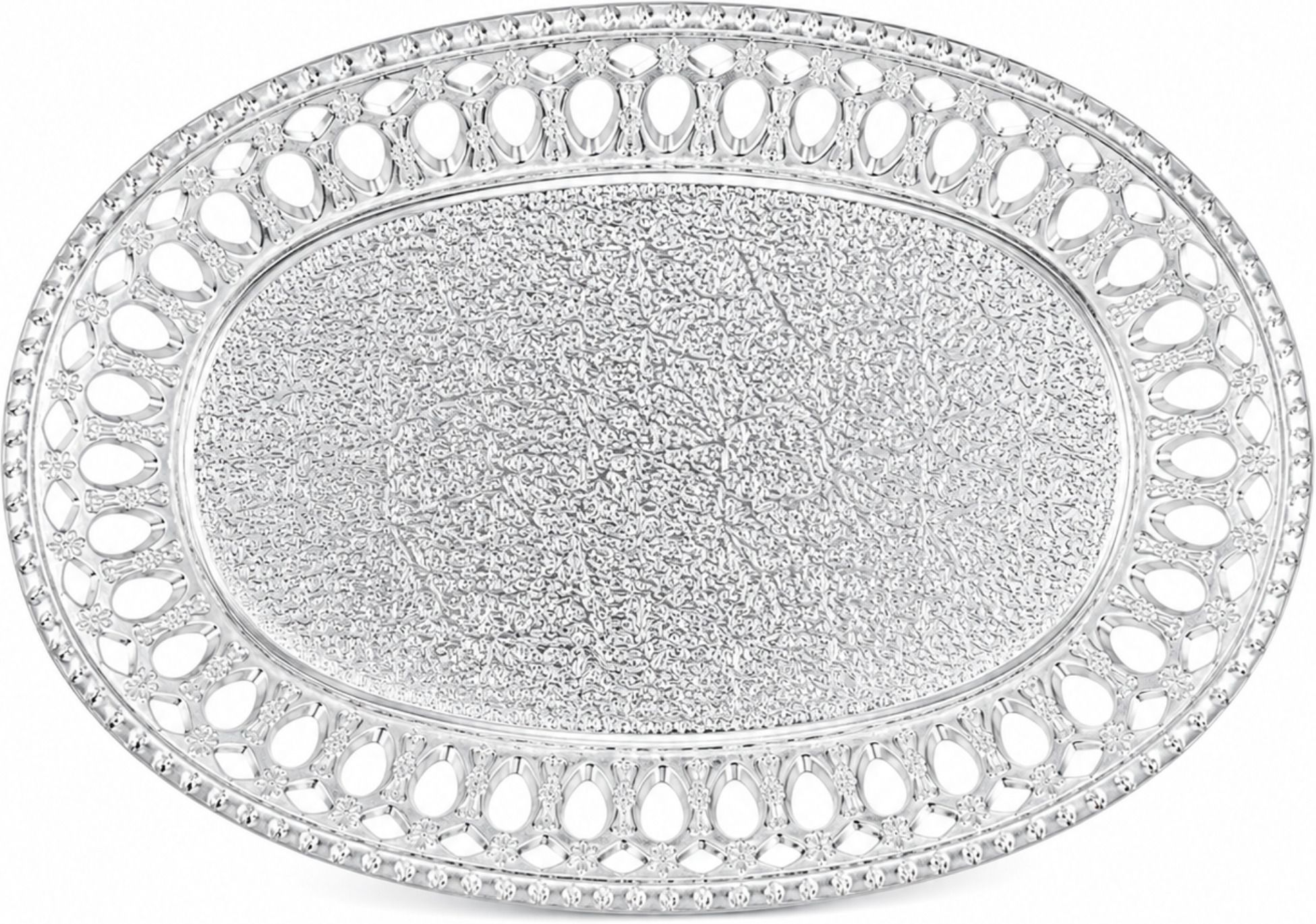 ninjaeshop Decorative Oval Serving Tray Elephant Design Tray Serving Set-picture-34