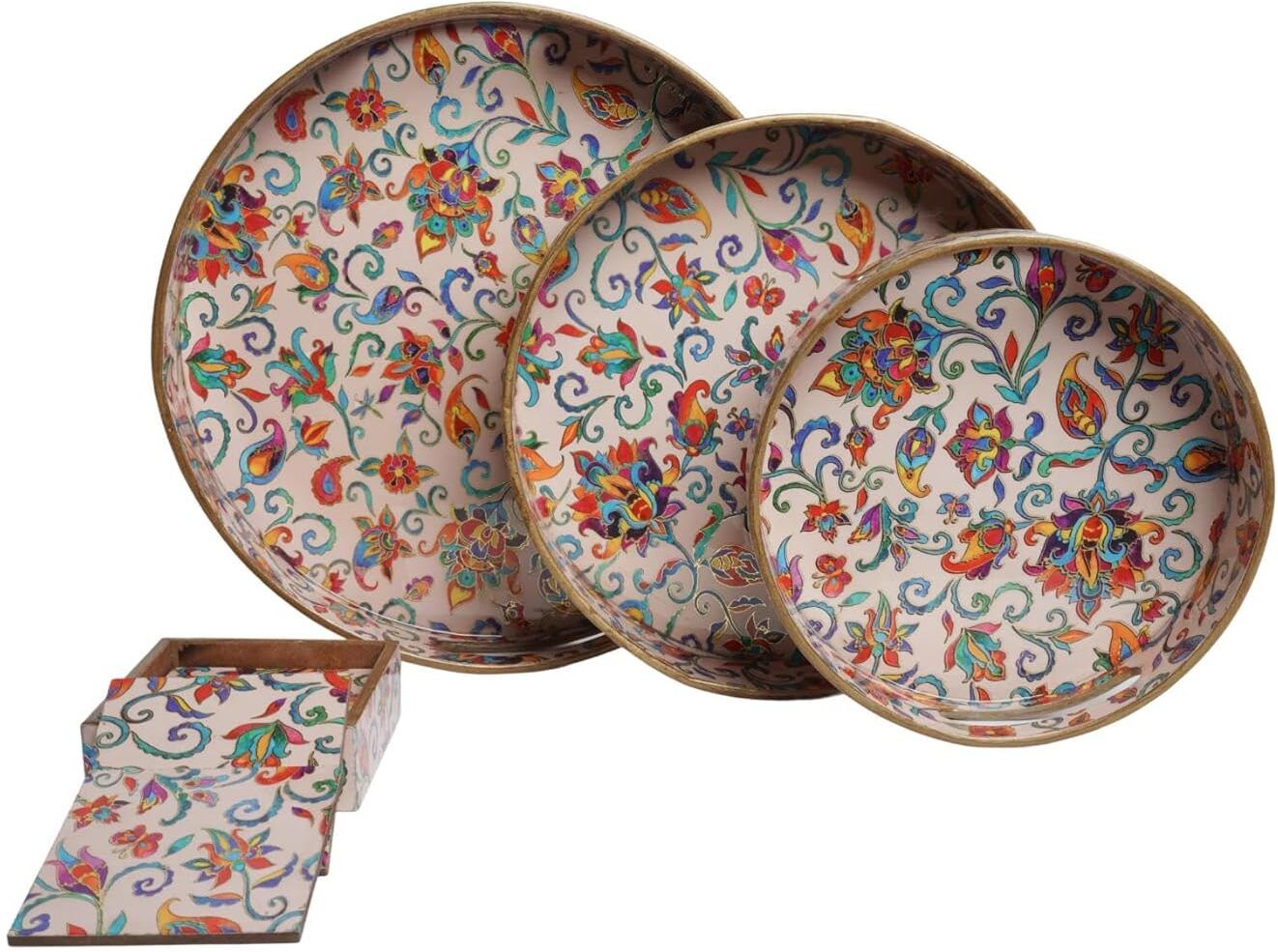 Kaleidoscope Horizon Round Suite Tray Serving Set-image-41