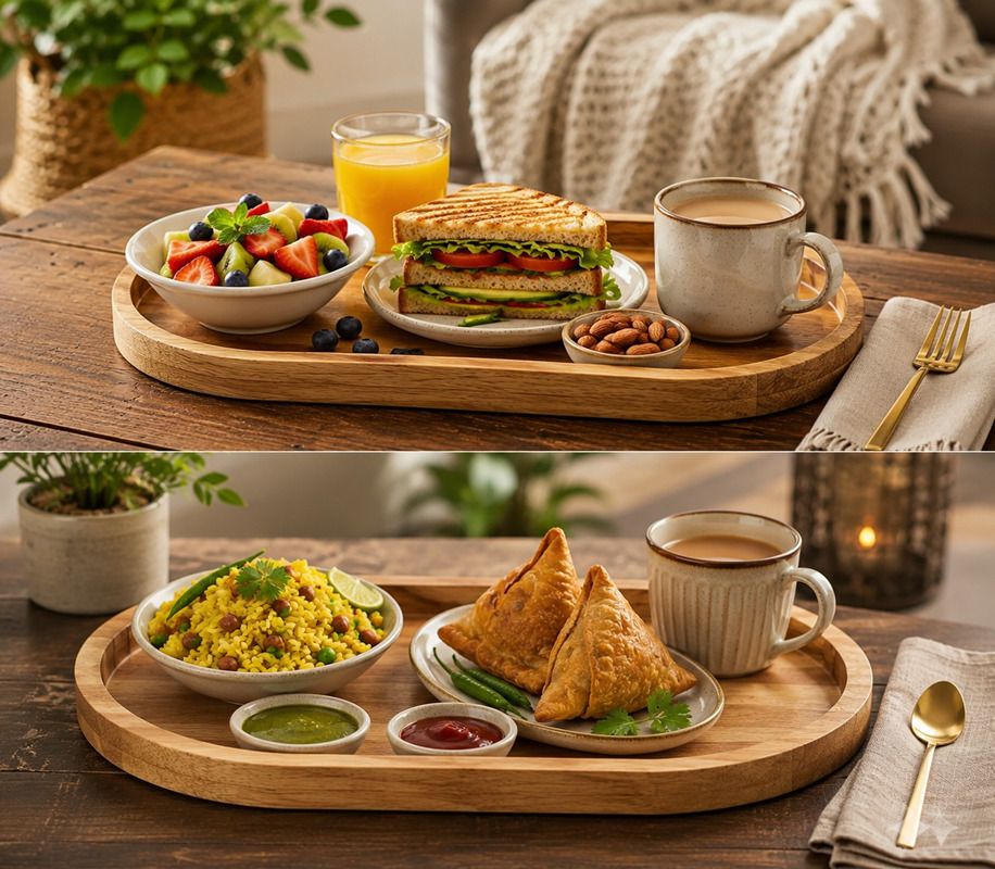 abuzarhandi Wooden Serving Tray Set of 2 – Premium Natural Wood Snack & Tea Tray Tray Serving Set-picture-30