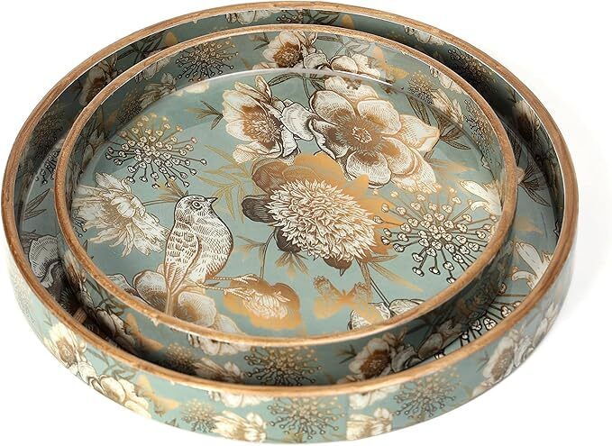 Grey Gold Bird Tray Serving Set-image-32