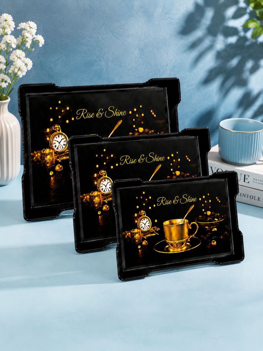 urbanplast Deluxe Tea Time Tray Set Tray Serving Set-picture-20