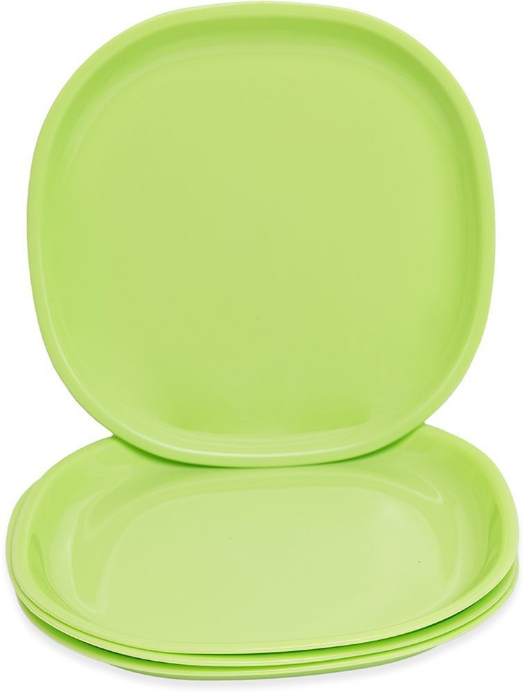 Pista Green Lightweight Daily Use Dining & Gifting 11 Inch Square Dinner Plate-image-41