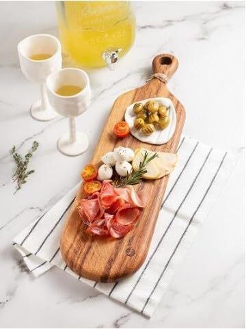 golden rrrise Organic Timber Afternoon Tea Server Tray Serving Set-picture-19
