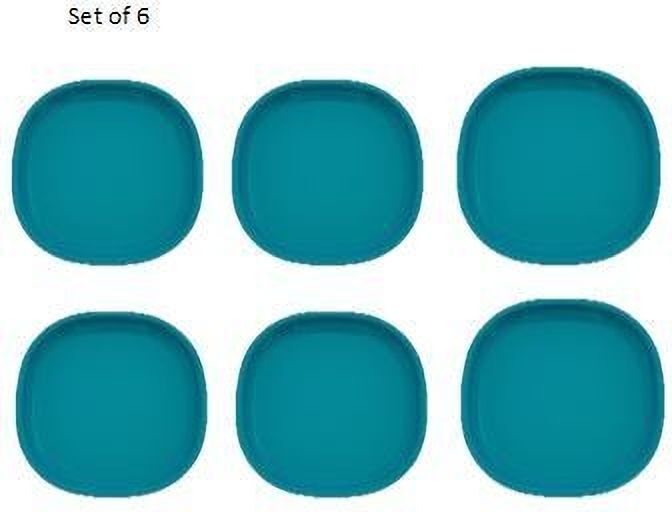 GULAAB' Plastic Plate Aque blue -Set Of 06 | Safe Snack Small Meals Full Plate Rice Plates-image-17