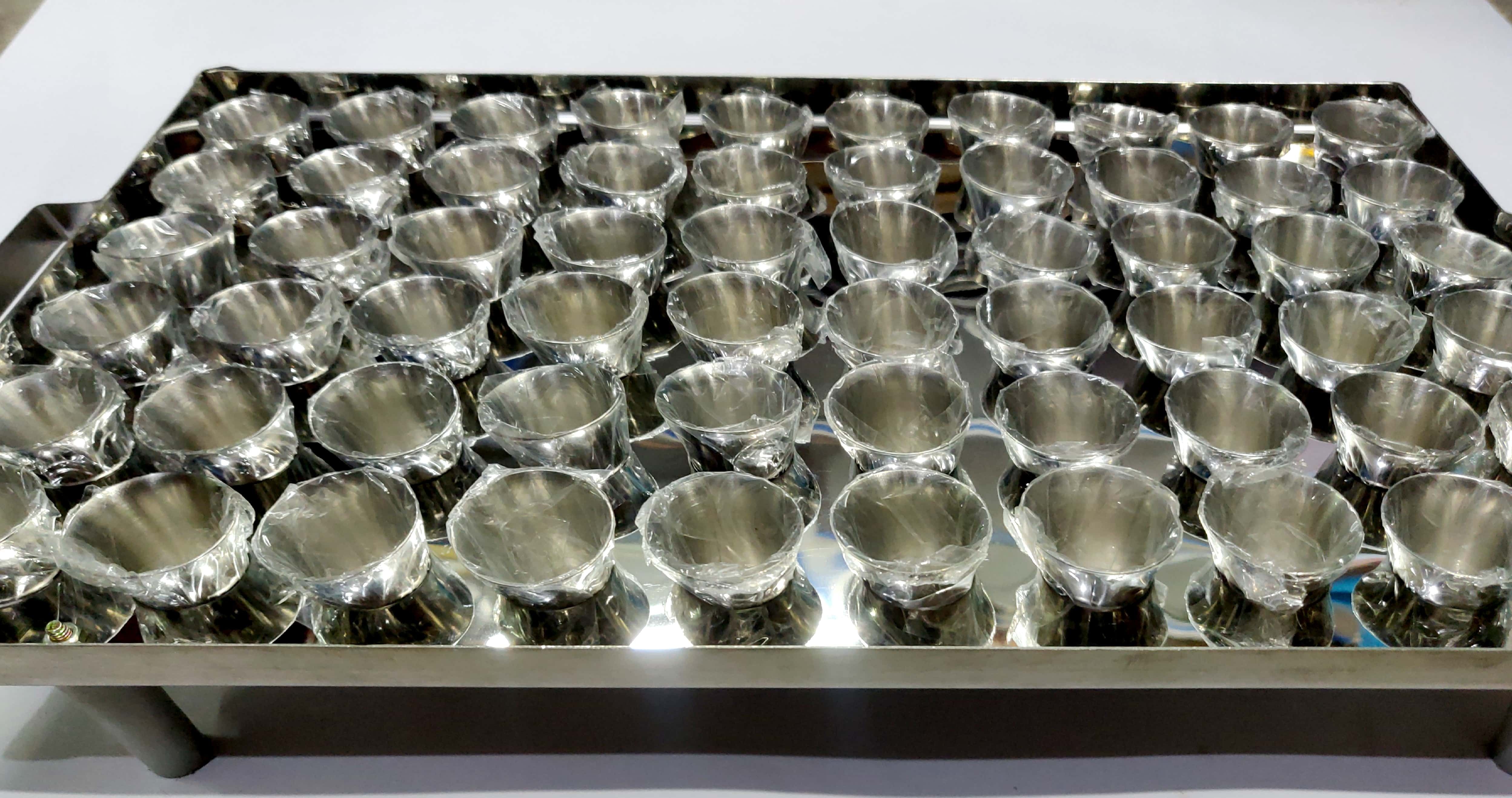 shalom empire Holy communion tray 60 cup capacity Tray Serving Set-picture-38
