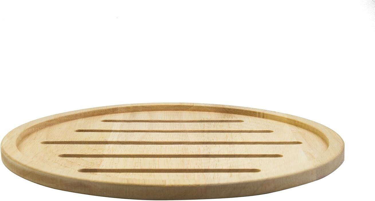 orename Minimalist Round Wooden Roti Server Steam Vent Design for Kitchen Tray Serving Set-picture-14