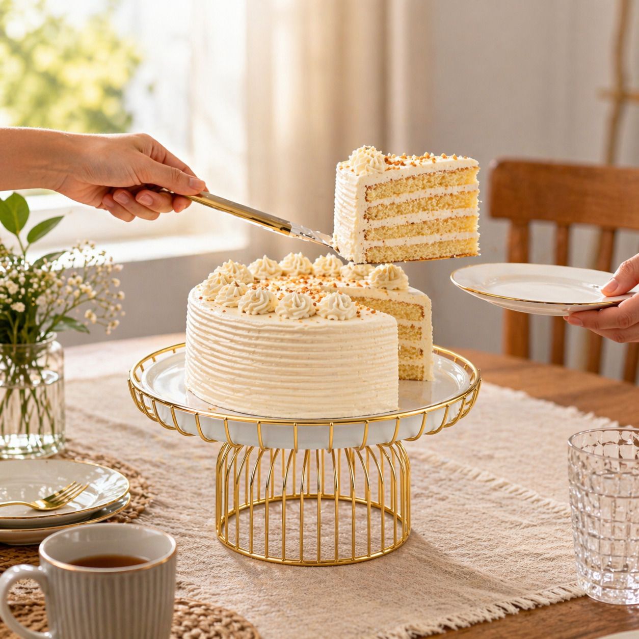 abc golden cake stand Tray Serving Set-picture-13