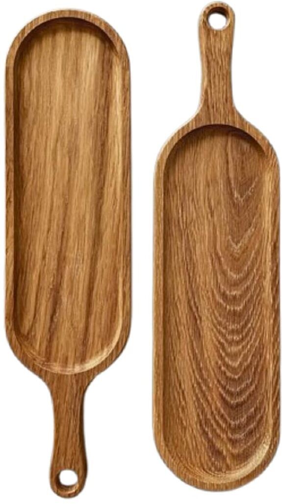 orename Solid Ash Wood Appetizer Display Tray Serving Set-picture-3