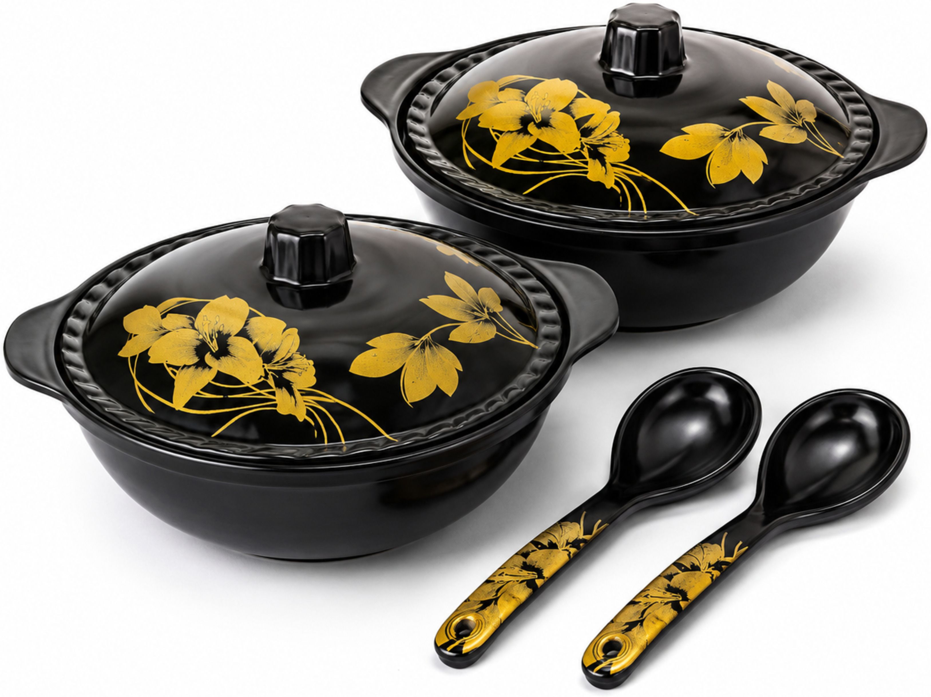 b s melamine CBLKFLR_DONGA2_SPOON2_B2 Bowl Serving Set-picture-28