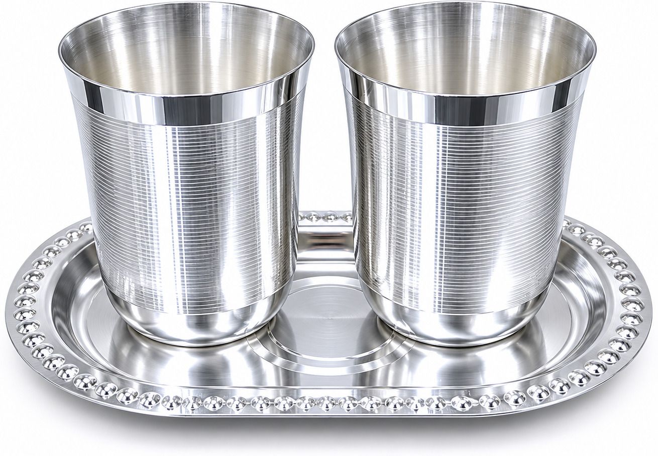 deep creation by dimple Deep Creation German Silver Plated 2 Glass With Tray set Tray, Glass Serving Set-picture-33
