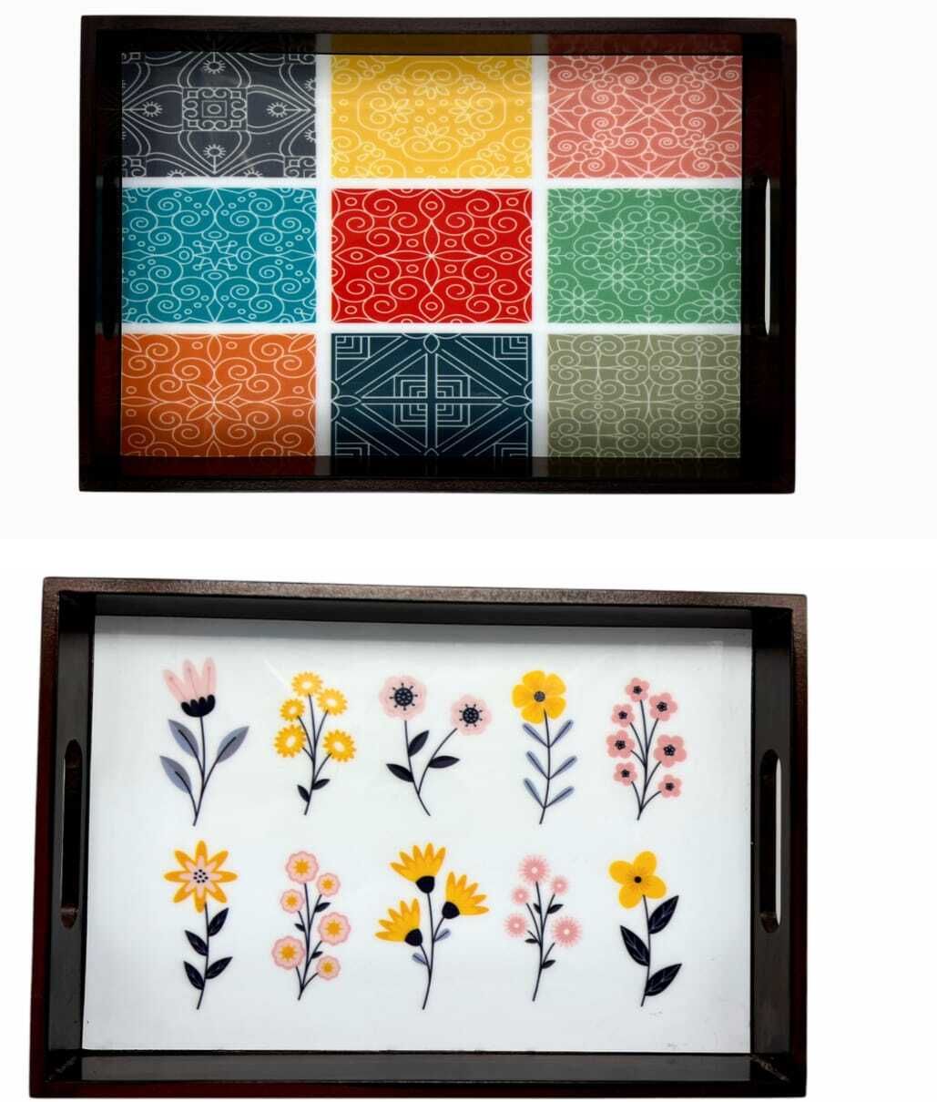 angira handicrafts Tray Serving Set-picture-25