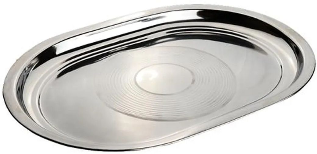 Stainless Steel Deep Inside Rectangle Shape Serving Tray For Serving Purpose Tray