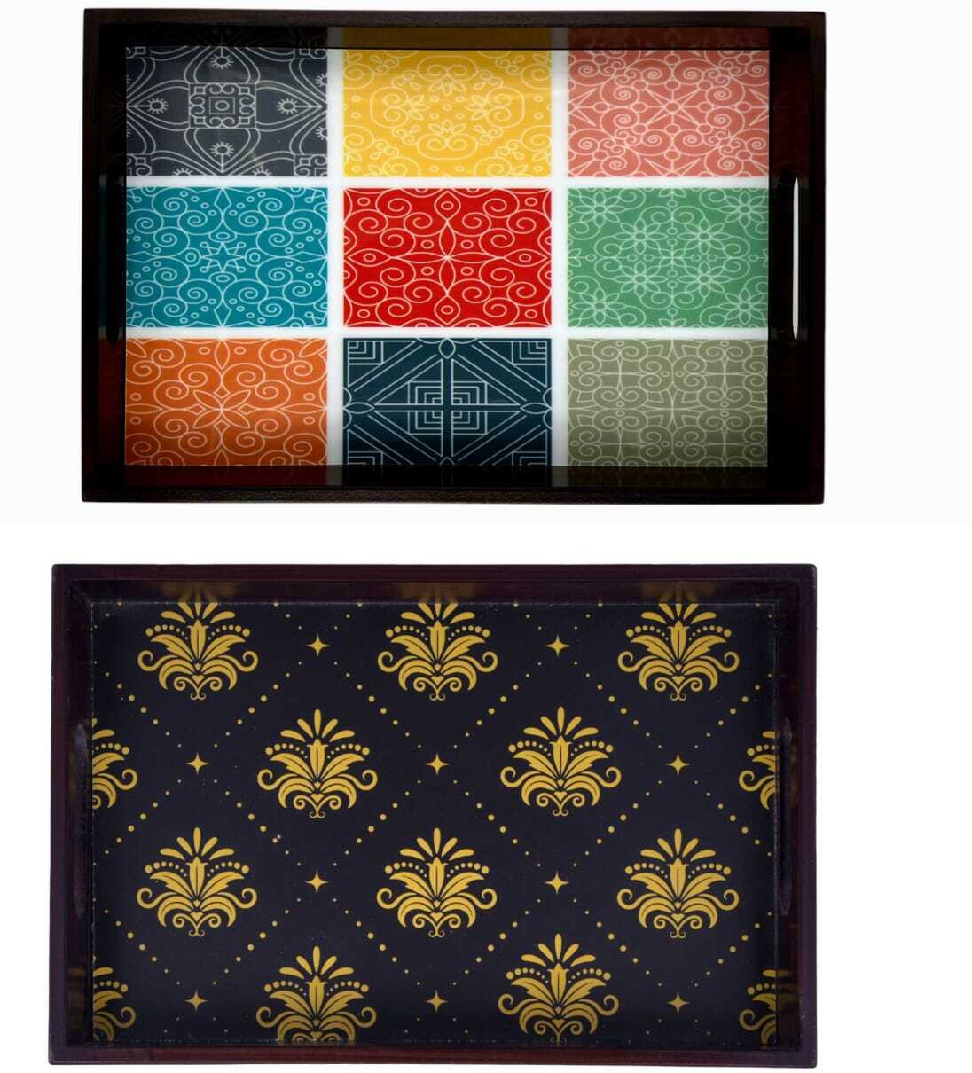angira handicrafts Tray Serving Set image 1