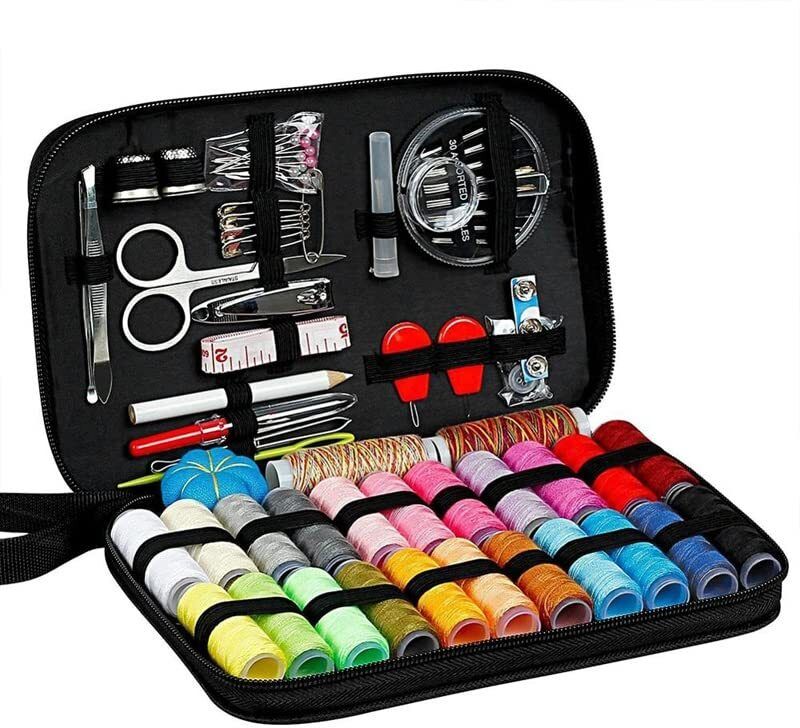 gemsy Sewing Kit Box 98pcs | Tailoring and Accessories | Needle Thread Box | sui dhaga Sewing Kit-picture-17
