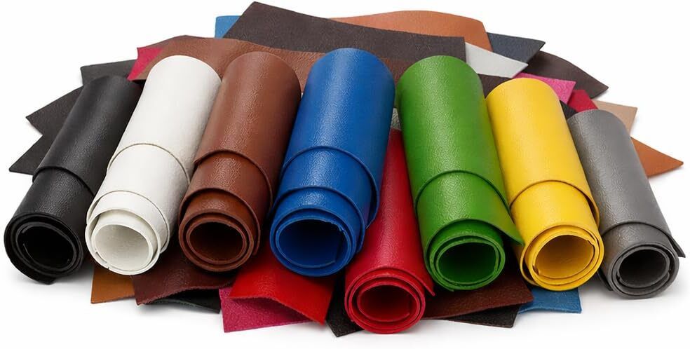 vedikessentials DIY Rexine Scrap 1kg | Mixed Synthetic Leather for Craft & Sewing Practice Sewing Kit-picture-27