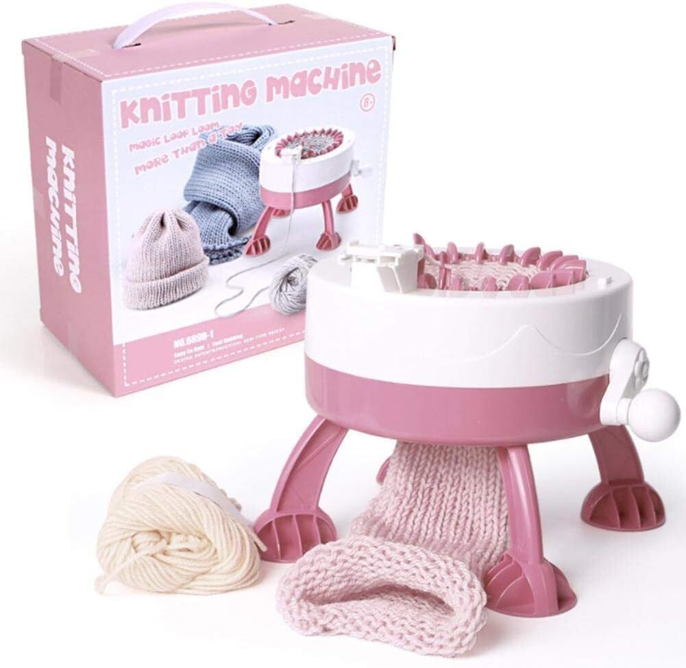 22 Needle Knitting Machine, Circular Loom Knitter for Hats,Scarves,Socks &Gloves Embroidery Sewing Machine-image-23