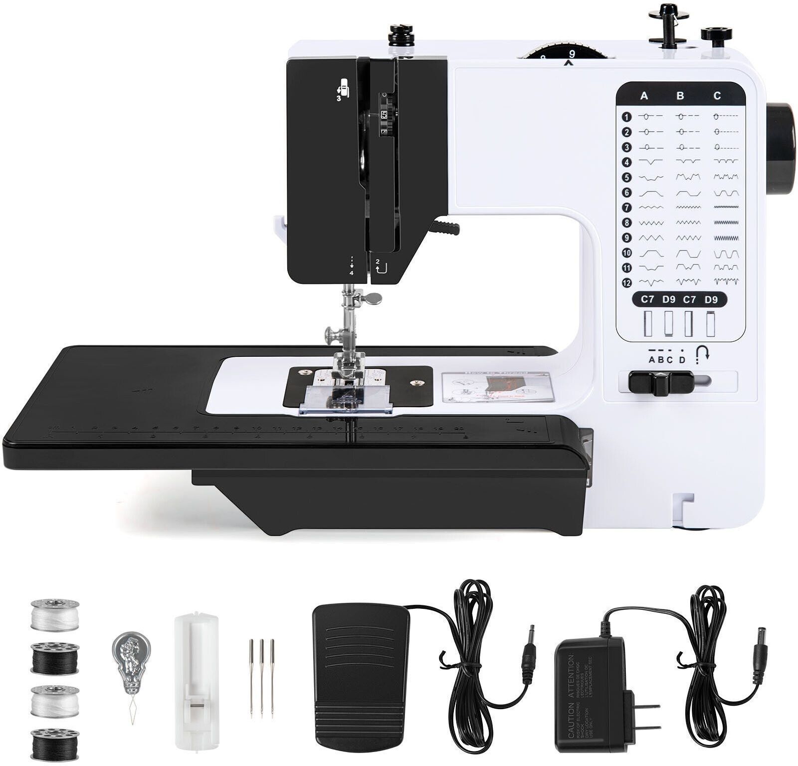 Stella 38 Stitches with Automatic Zig Zag Electric Sewing Machine-image-46