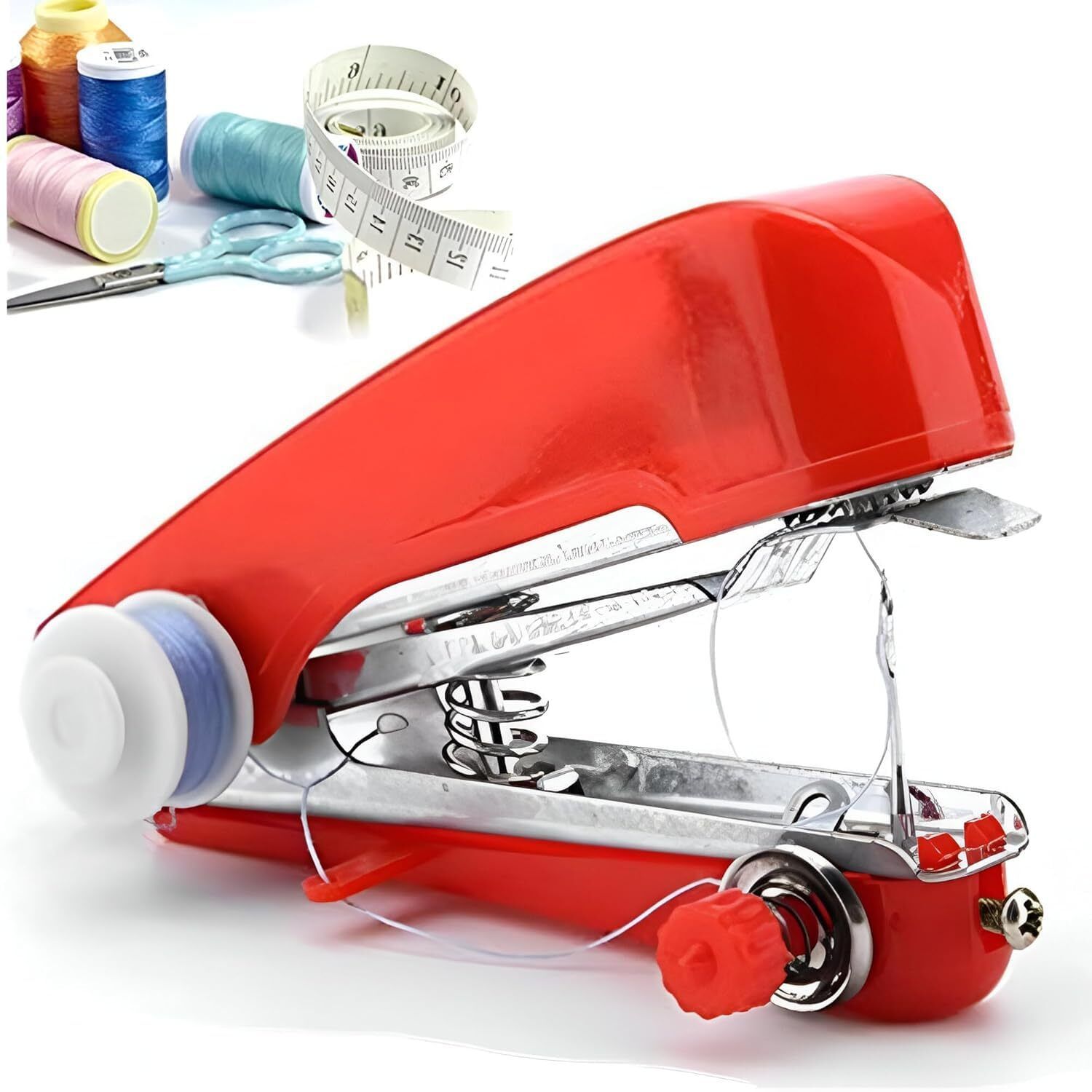 Portable Compact Sewing Machine, Handheld Stitcher for Quick Repairs Stapler Sewing Machine