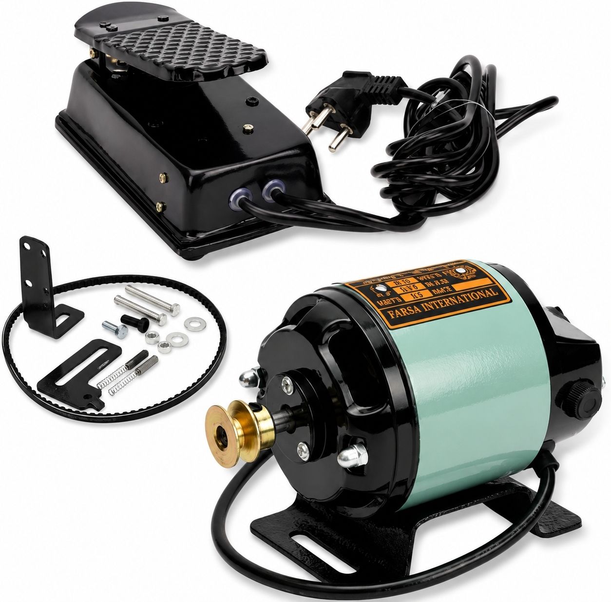 1/12 hp copper sewing machine motor Electric Sewing Machine 1200 built-in stitches 1200 SPM 12 Warranty Black, Red & black⁷, Gray & black-image-16
