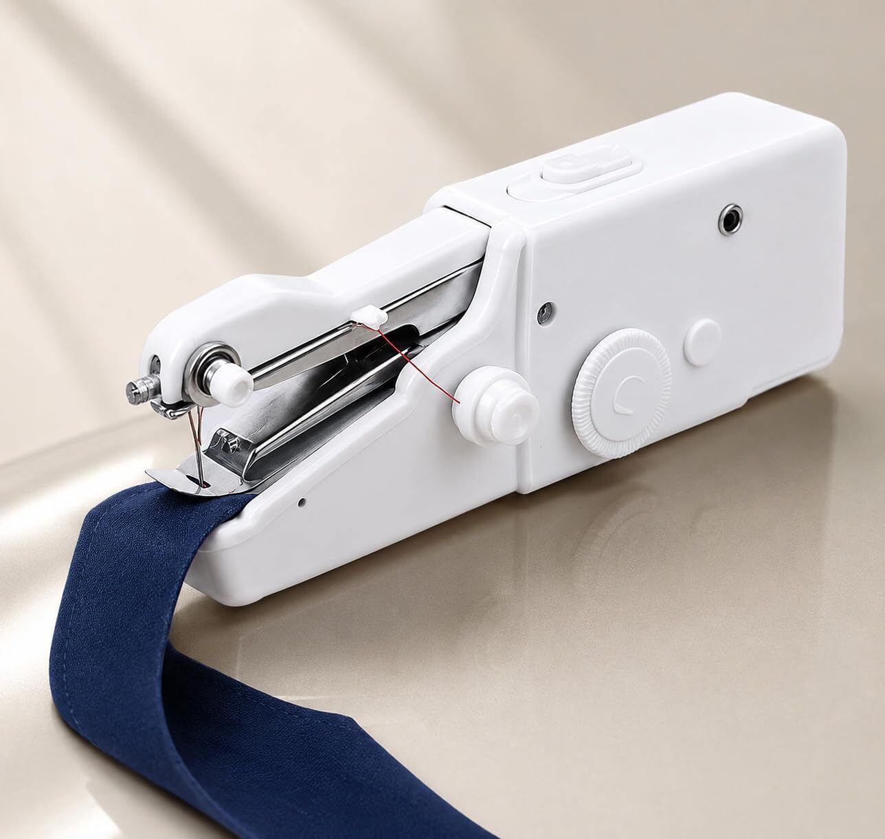 Electric Handheld Sewing Machine Electric Sewing Machine 1 built-in stitches 105 SPM White-image-19