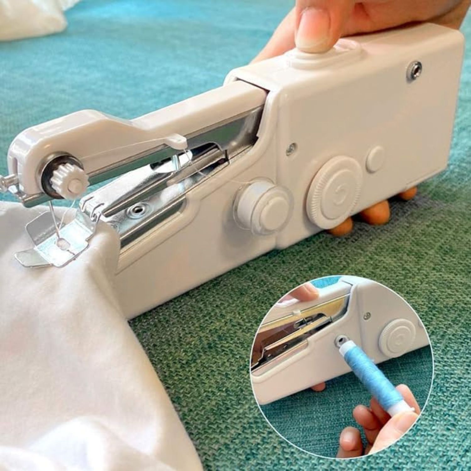 Mini sewing machine for home tailoring, hand stitching machine Electric Sewing Machine-image-45