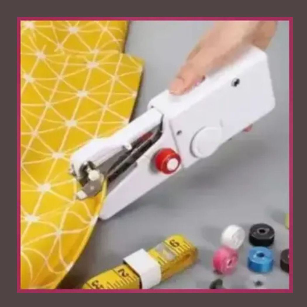 radhe New Trending Manual Stitching Electric Sewing Machine 2 built-in stitches 100 SPM White-picture-9