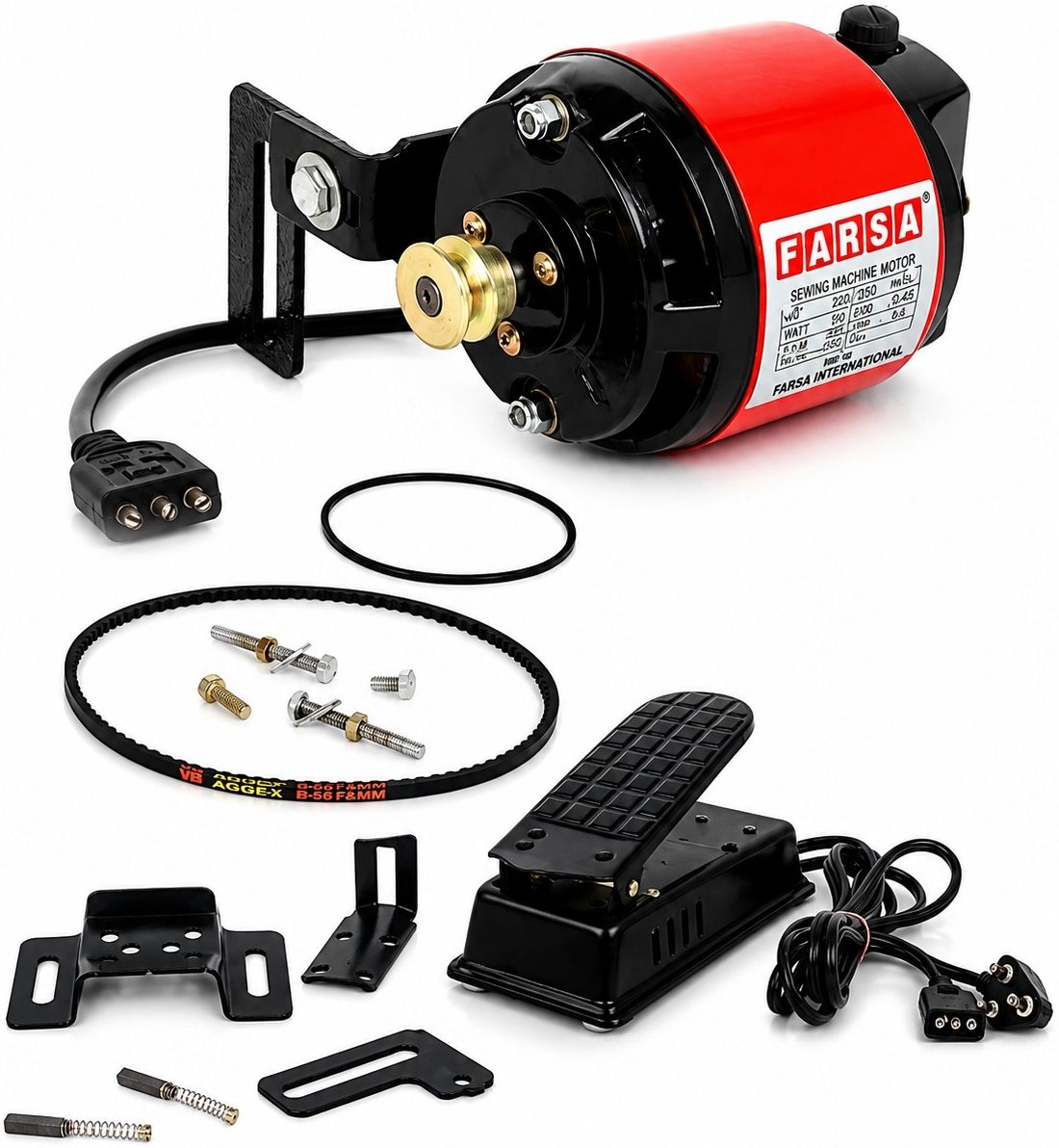 1/12 sewing machine motor ( Copper winding) Electric Sewing Machine 1200 built-in stitches 6500 SPM Multicolor-image-21