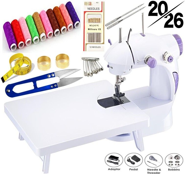 sewing machine |hand sewing machine | stitching machine |tailor machine Electric Electric Sewing Machine 1 built-in stitches 100 SPM Purple-image-28