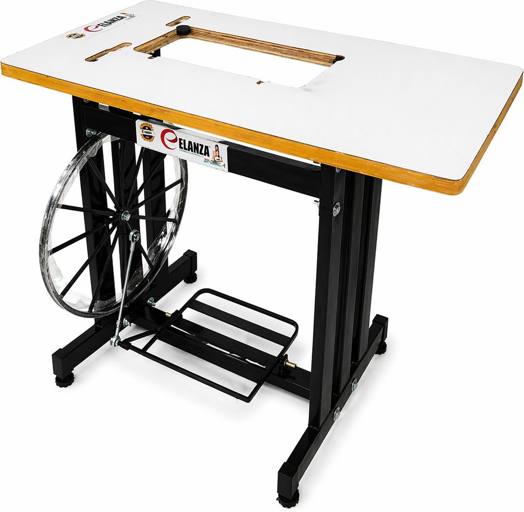 elanza UMBRELLA Super Heavy 3G Stand And Table Manual Sewing Machine-picture-11