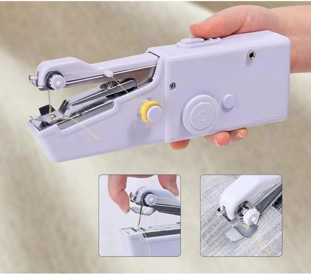 radhe Compact Hand Sewing Machine | Portable Stitching Tool for Home & Travel Use Electric Sewing Machine 1 built-in stitches 100 SPM White-picture-6