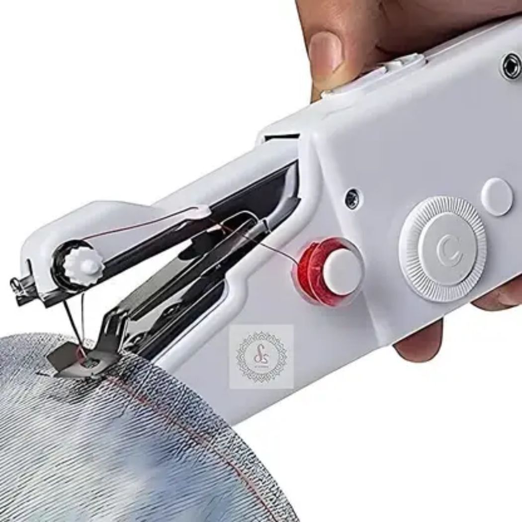 radhe Electric Handy Stitch Stapler Style Mini Hand Sewing Machine Electric Sewing Machine 2 built-in stitches 100 SPM White-picture-9